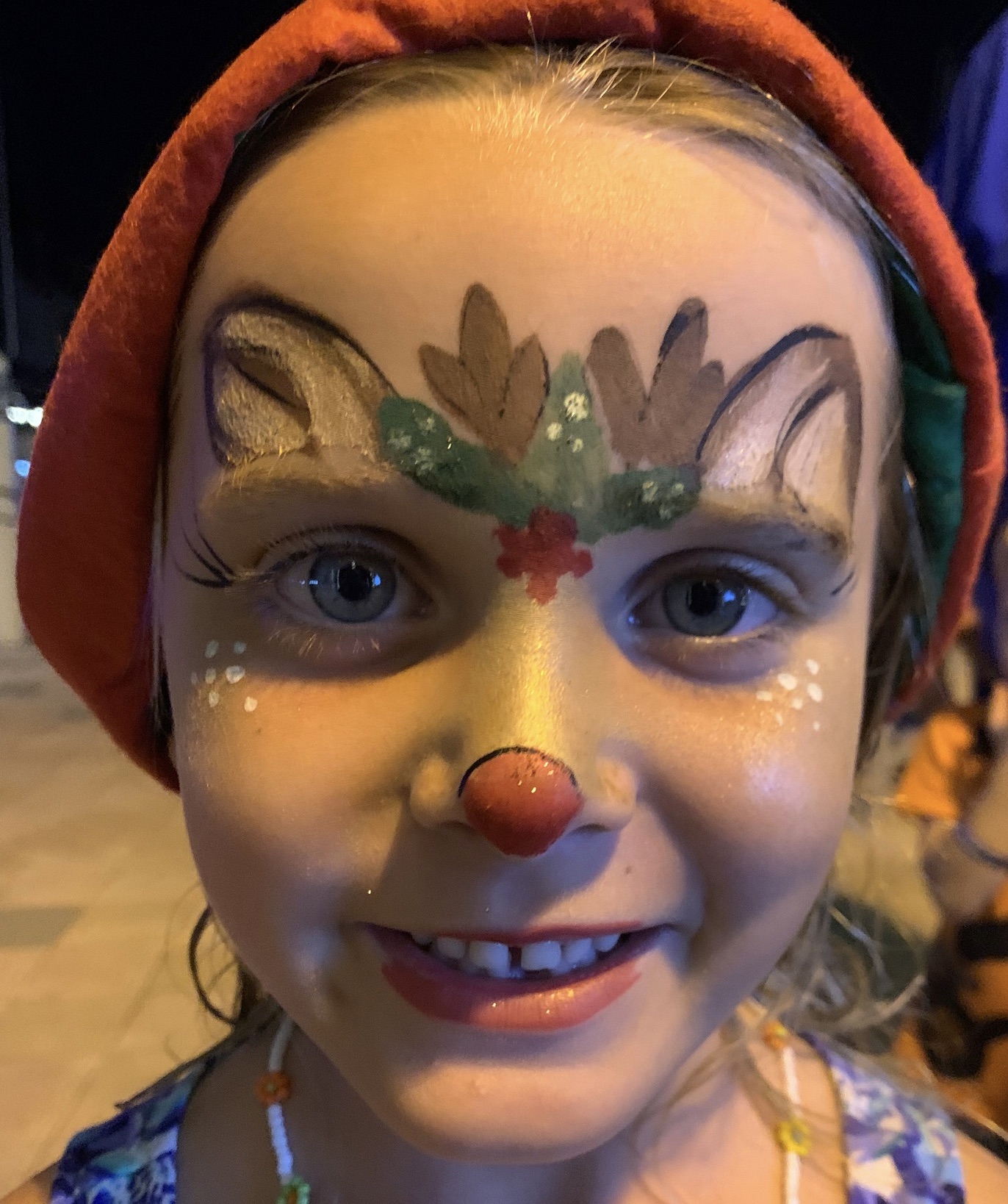 Holiday face painting child