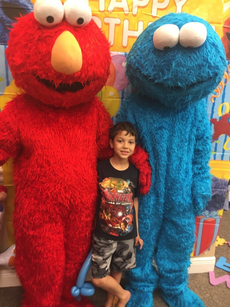 Mascot party with child