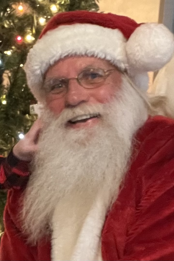 Santa with Christmas tree